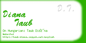diana taub business card